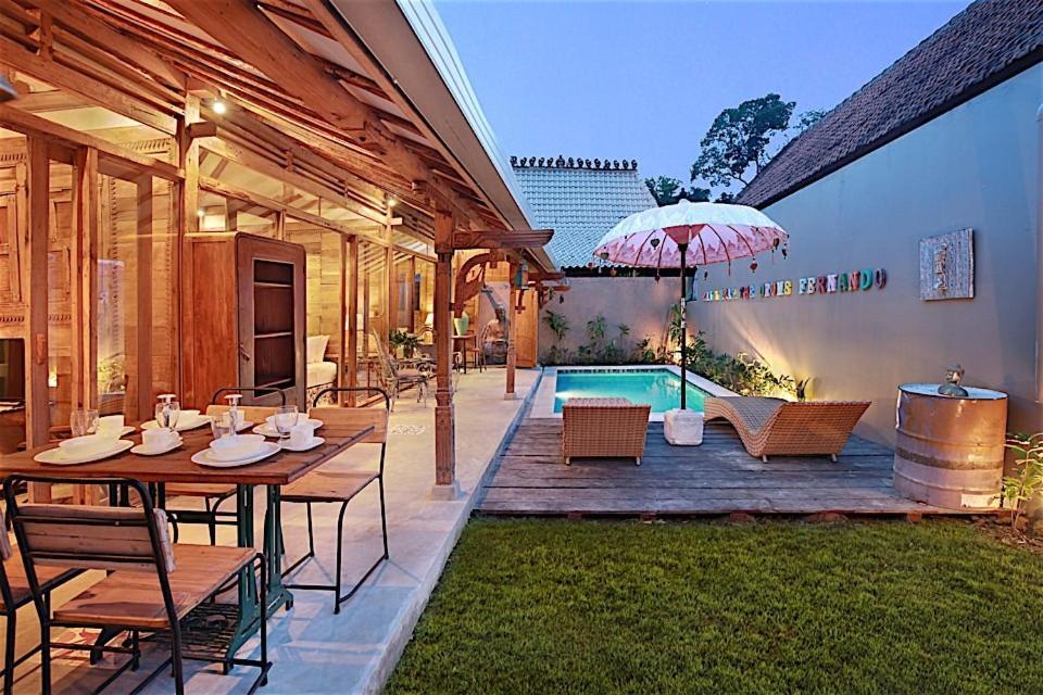 Villa Joglo Batu Belig Canggu Exterior foto