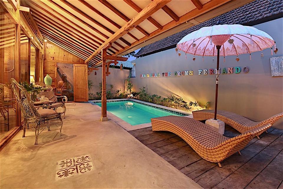 Villa Joglo Batu Belig Canggu Exterior foto