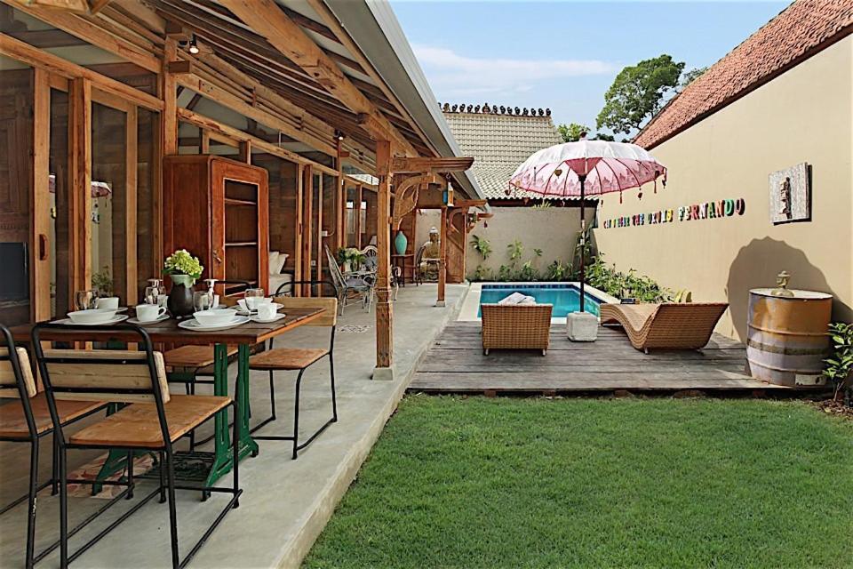 Villa Joglo Batu Belig Canggu Exterior foto